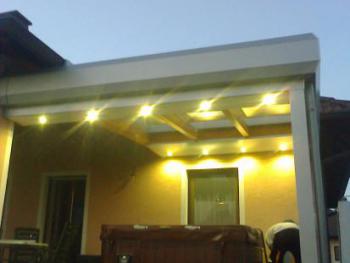 Terrassenüberdachung mit LED Beleuchtung